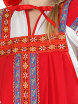 Русский народный костюм "Дуняша" для девочки хлопковый красный сарафан и блузка 1-6 лет фото 4 — Samogon-sam.ru