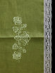 Скатерть квадратная зеленая со белым кружевом арт. 1с-967, 150х150 фото 4 — Samogon-sam.ru