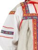 Русский народный костюм "Забава" для девочки льняной бежевый сарафан и блузка 1-6 лет фото 2 — Samogon-sam.ru