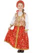 Русский народный костюм детский атласный комплект  "Люкс" сарафан и блузка возраст 8-12 лет фото 1 — Samogon-sam.ru