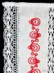 Полотенце из хлопка белое с красной вышивкой арт. 8нхп-841, 120х45 фото 2 — Samogon-sam.ru